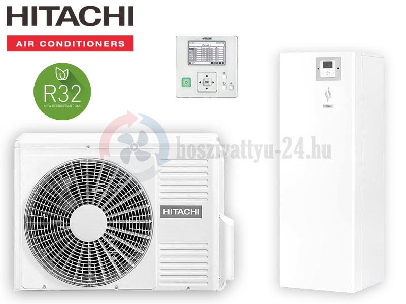 Hitachi Yutaki S Combi RWD-2,0NWE-260S / RAS-2WHVNP levegő-víz hőszivattyú