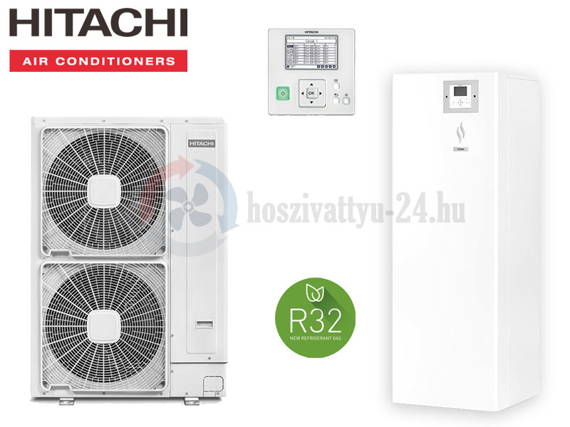 Hitachi Yutaki S Combi RWD-3.0NWE-200S / RAS-3.0WHVNP levegő-víz hőszivattyú