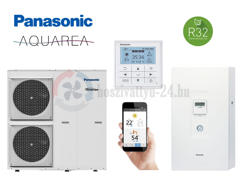 Panasonic WH-UQ09HE8 / WH-SQC09H3E8 Aquarea levegő-víz hőszivattyú